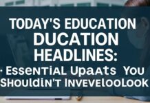 Today’s Education Headlines: Key Updates You Can’t Miss Today's Education Headlines: Essential Updates You Shouldn't Overlook